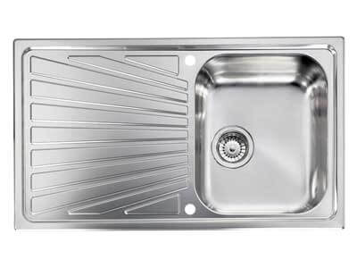 Νεροχύτης inox σαγρέ 86 x 50cm 1VR