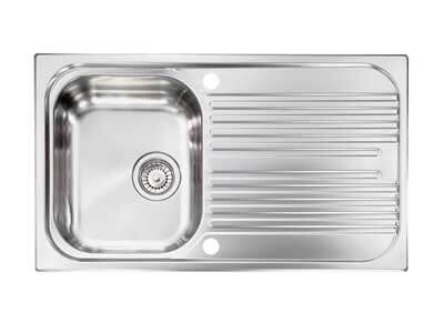 Νεροχύτης inox σατινέ 86 x 50cm 1VR