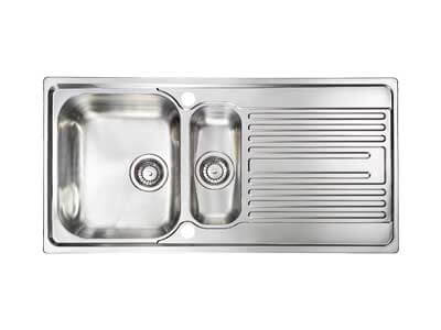 Νεροχύτης inox σατινέ 100 x 50cm 2VR