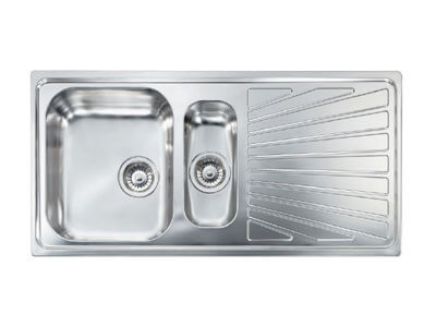 Νεροχύτης inox σαγρέ 100 x 50cm